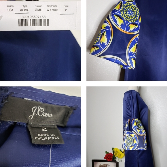 NEW J. Crew ALine Dress Ballon Sleeves Summer Ankle Castlecore Limited Edition - Picture 7 of 16